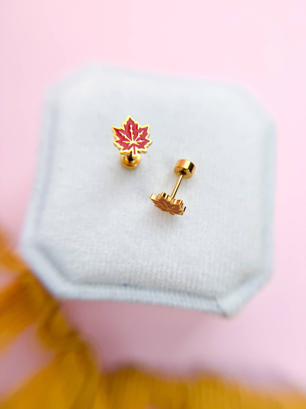 Screw-On Back Earrings (18K Gold Plated)