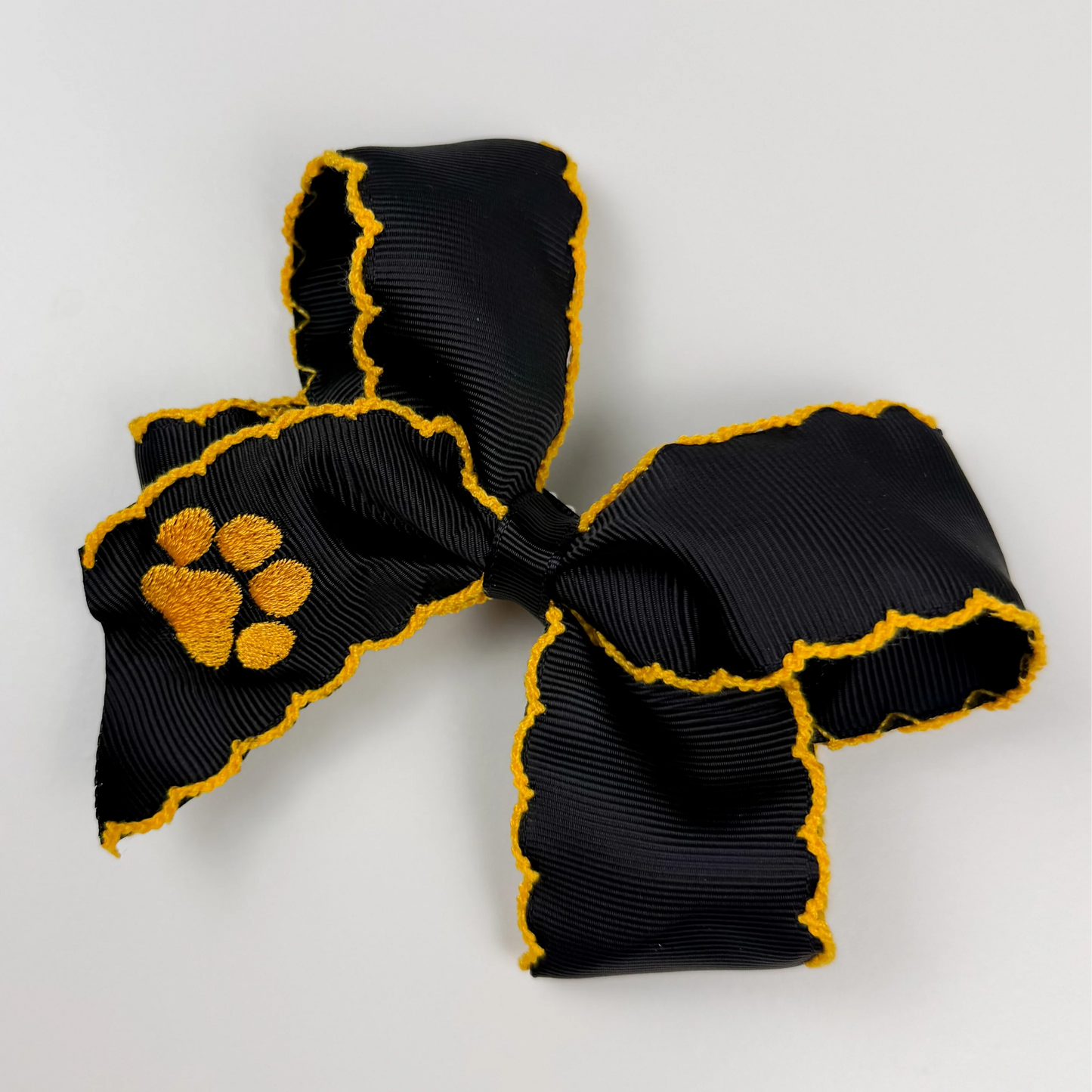 Tiger Black & Gold Bow