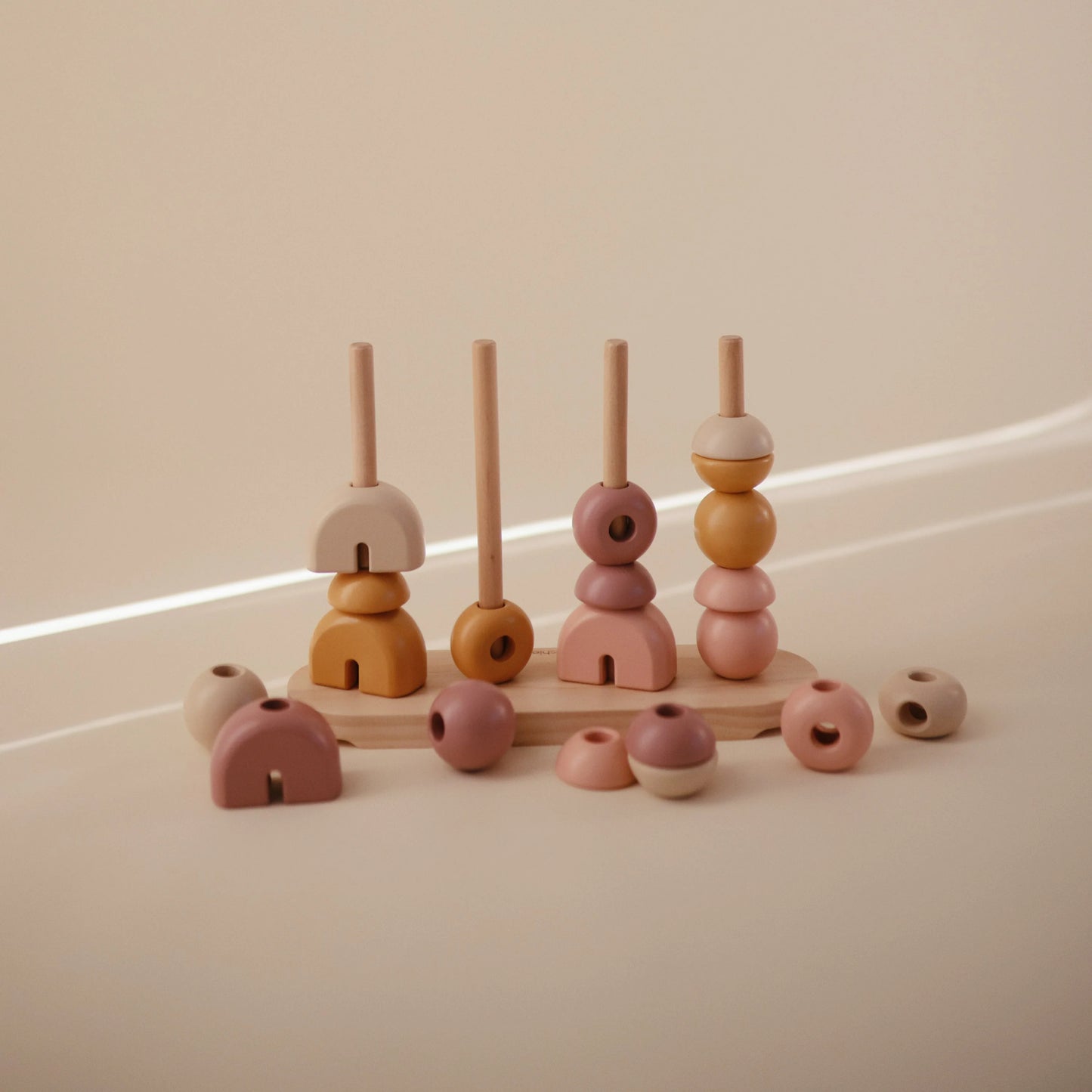 Wooden Multi Shape Stacker (Sunrise)