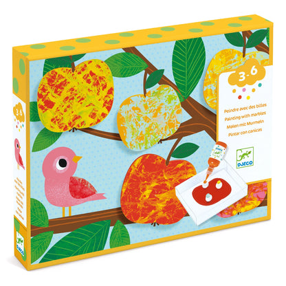 Nature Painting with Marbles Set
