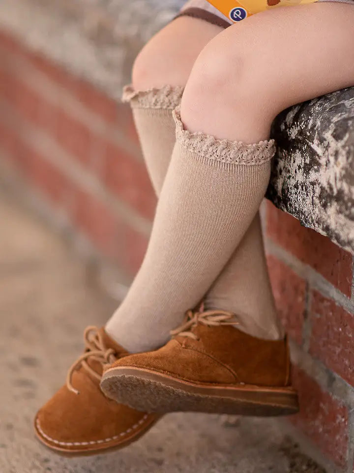 Lace Top Knee Highs - OAT