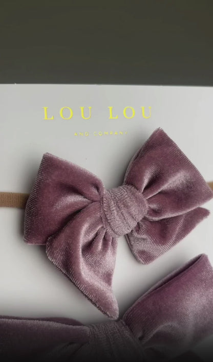 Velvet Knot Headband (Iris)