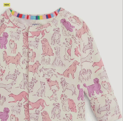 Pink It's A Paw-ty Right Fit Footie