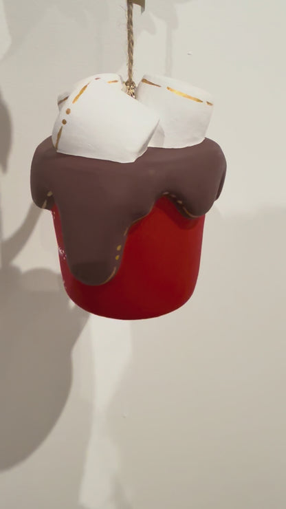 Snowflake Hot Chocolate Mug Ornament