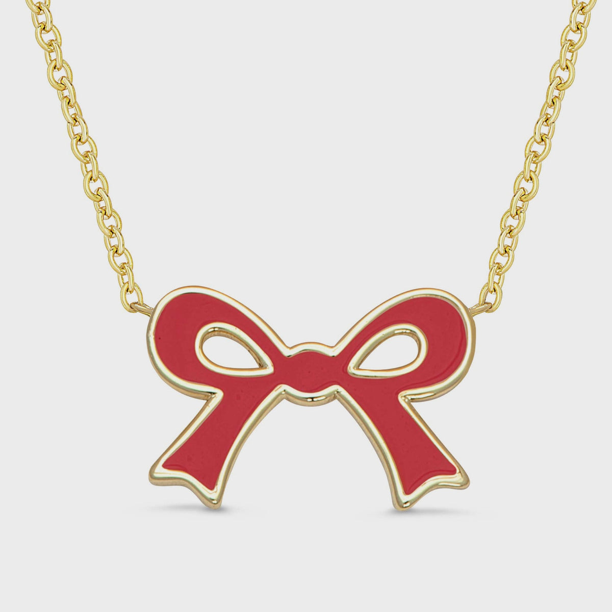 Flat Bow Necklace