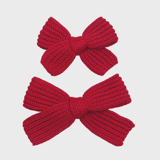 Sweater Bow (Red Chunky)