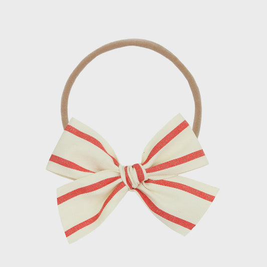 Ribbon Bow (Red Stripe)