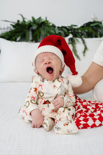 Santa Infant Knit Beanie