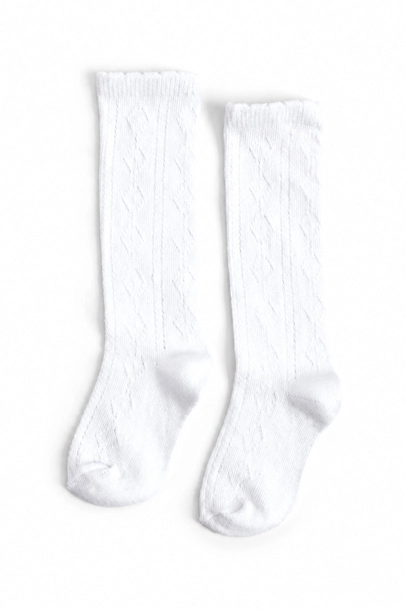 Scalloped Fancy Knee High Socks