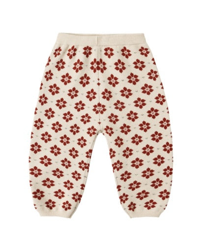 KNIT PANT (POINSETTIA)