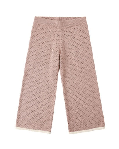 POINTELLE KNIT PANT ROSEWOOD