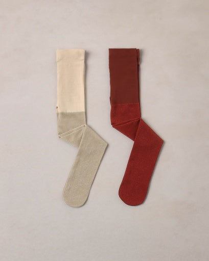 SHIMMER TIGHTS (CHAMPAGNE, RUBY)