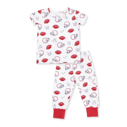Touchdown Time - Short Sleeve Loungewear Set