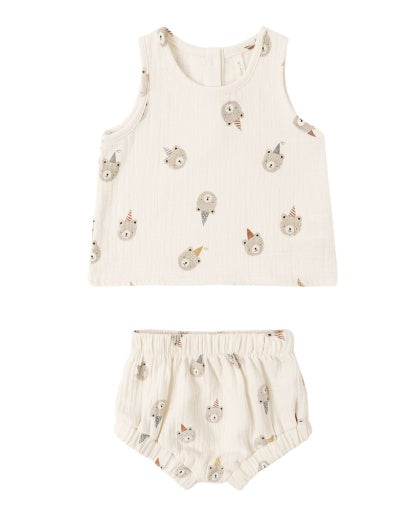 WOVEN TANK SET PARTY BEARS
