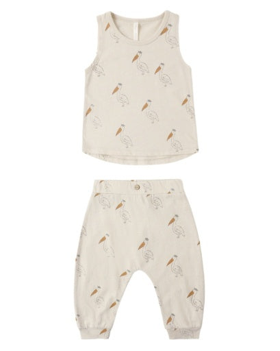 TANK + SLOUCH PANT SET PELICAN