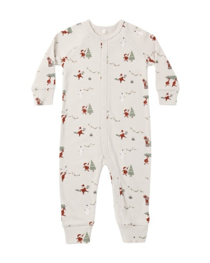 ORGANIC LONG JOHN PAJAMAS (GNOME VILLAGE)