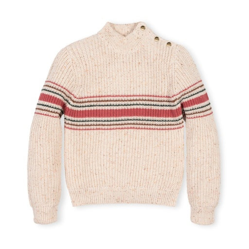 ORGANIC MOCK NECK SWEATER