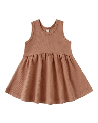 RIBBED TANK DRESS POPPY