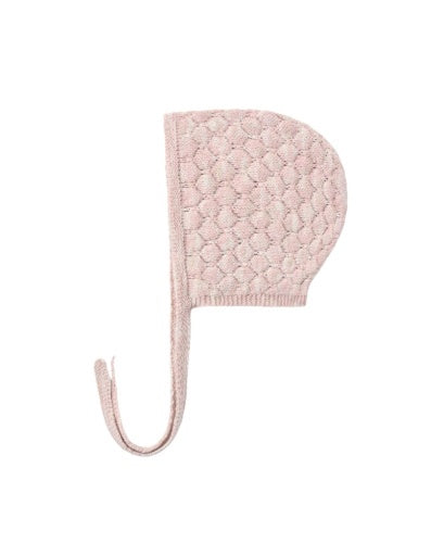 KNIT BONNET DUSTY ROSE SPECKLE