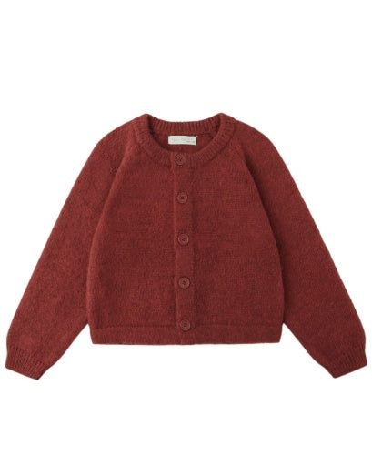 FUZZY CARDIGAN (RUBY)