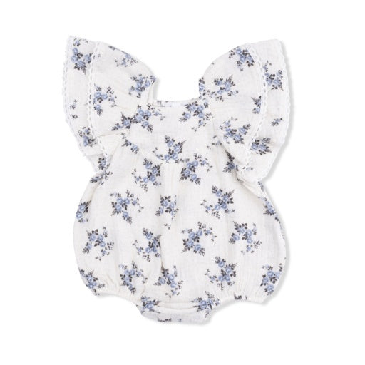 Belle Rosette Dot - V-Neck Bubble