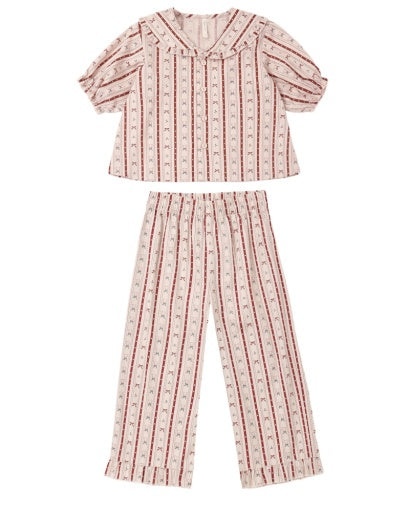 RUFFLE PAJAMAS (CANDY CANE LANE)