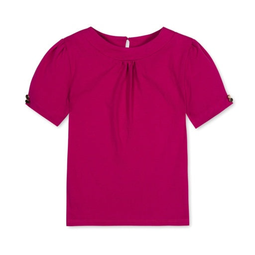ORGANIC PUFF SLEEVE KNIT TOP