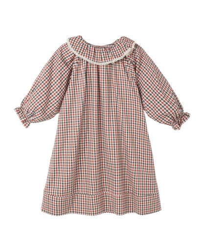 GIRL'S NIGHTGOWN (HOLIDAY GINGHAM)