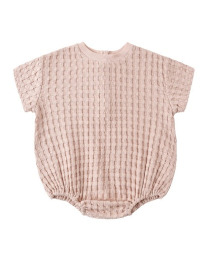RELAXED BUBBLE ROMPER BLUSH