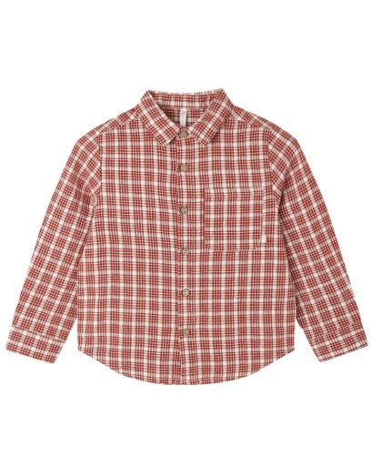 COLLARED LONG SLEEVE SHIRT (VINTAGE PLAID)