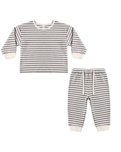 COZY SET SLATE STRIPE