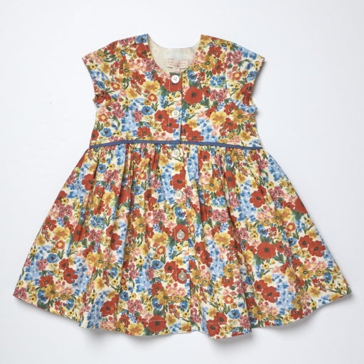 girls fatima dress - watercolor meadow
