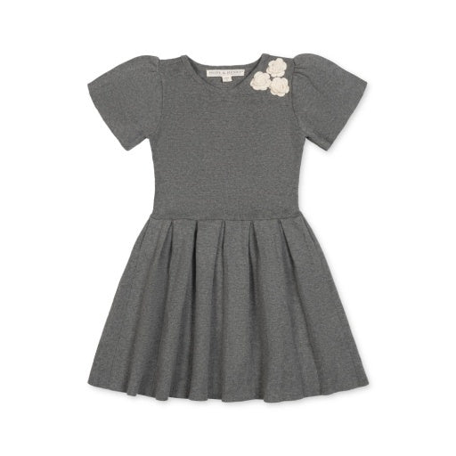 ORGANIC PLEATED SWEATER DRESS