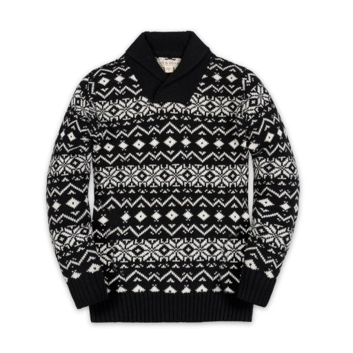ORGANIC SHAWL COLLAR SWEATER