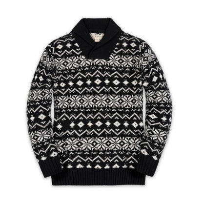 ORGANIC SHAWL COLLAR SWEATER