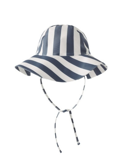 FLOPPY SWIM HAT NAVY STRIPE