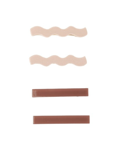 WAVY CLIP SET PETAL, MULBERRY