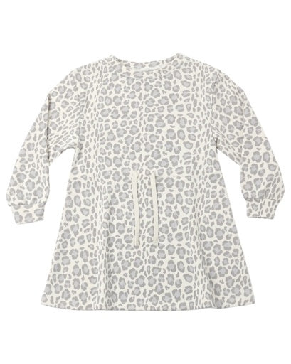 TATE DRESS (BLUE LEOPARD)