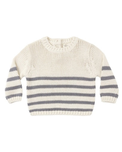 REX SWEATER SLATE STRIPE
