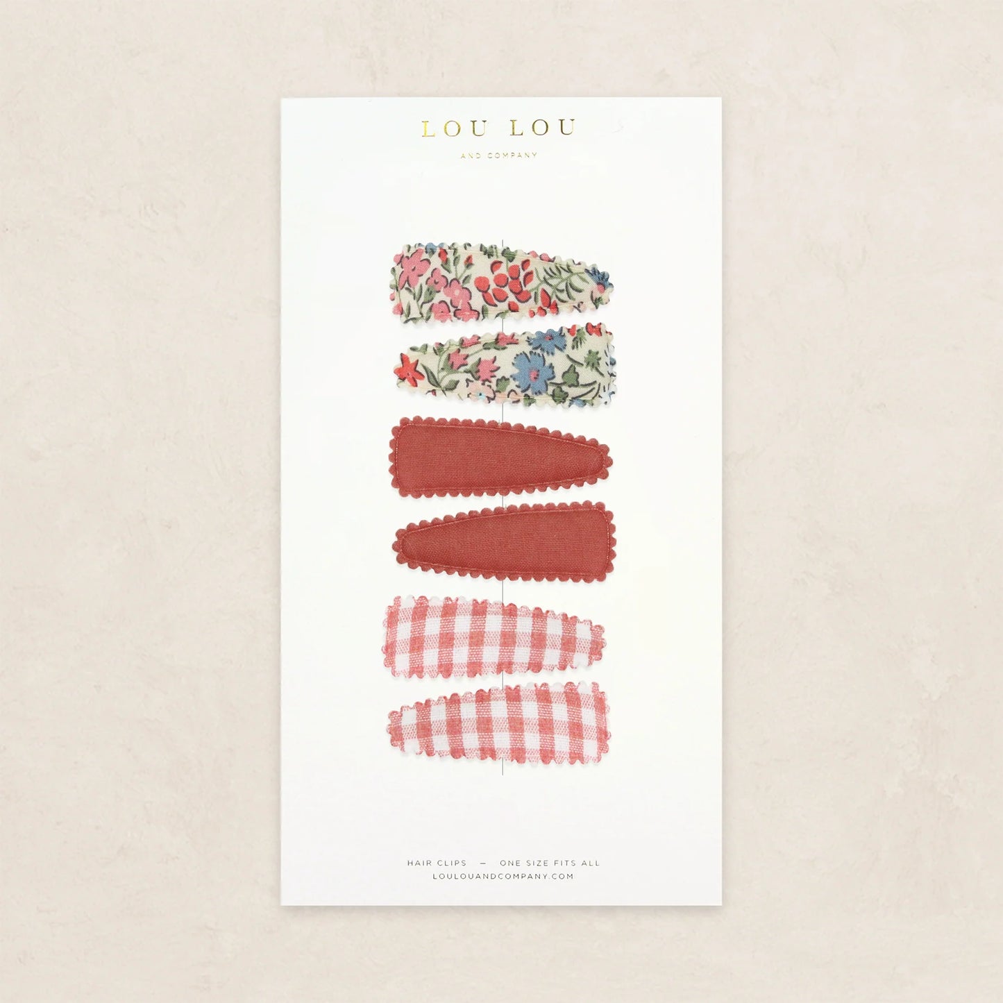 Scallop Snap Clips (6 pack)