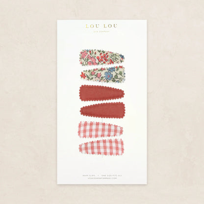 Scallop Snap Clips (6 pack)