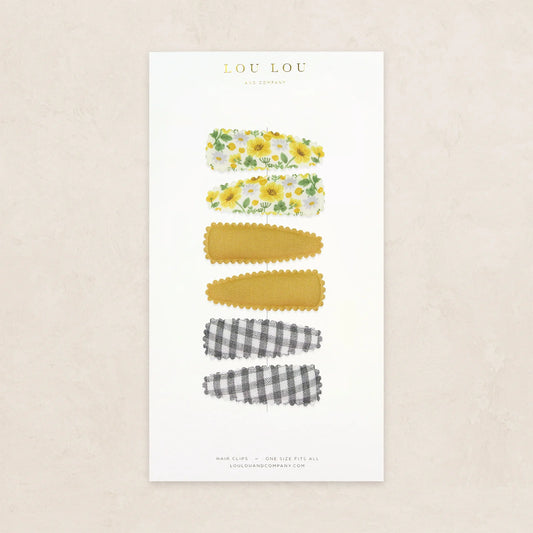 Scallop Snap Clips (6 pack)