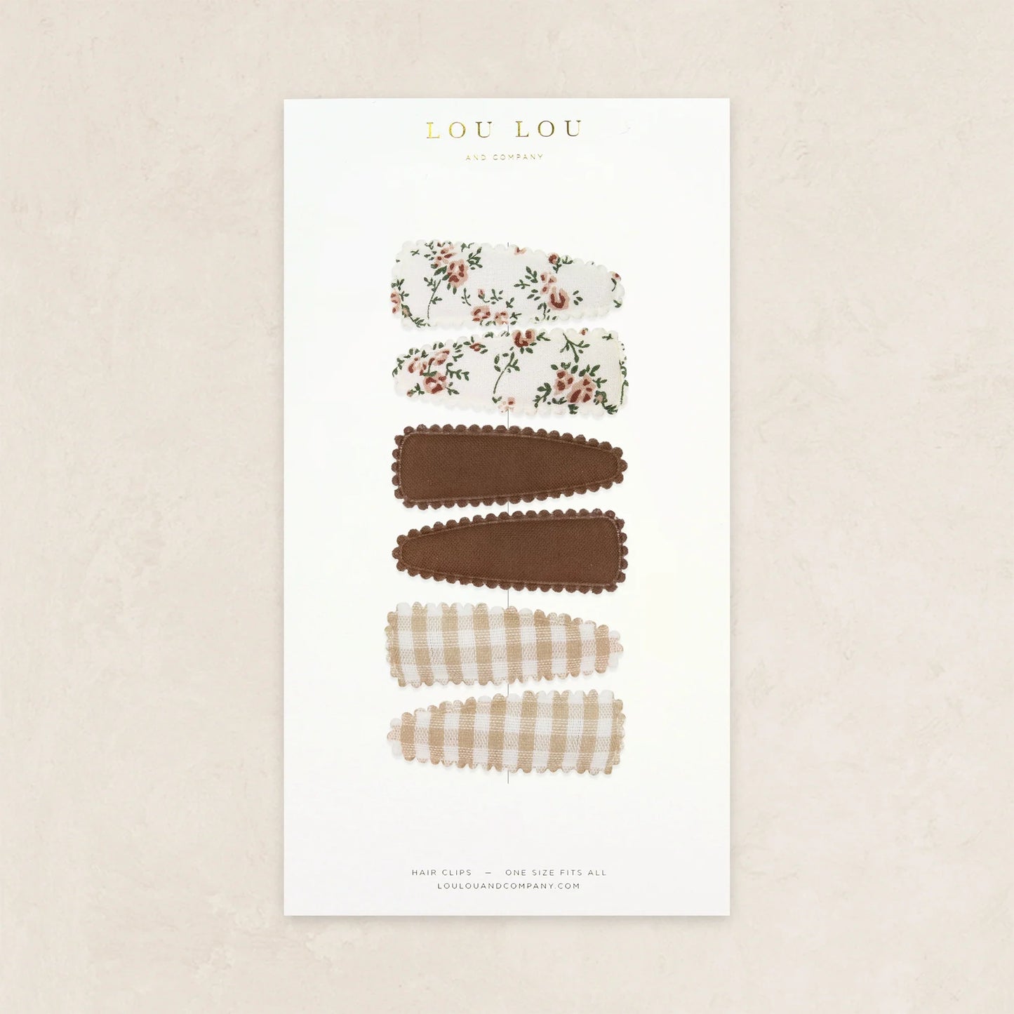 Scallop Snap Clips (6 pack)