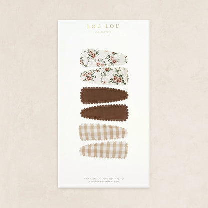 Scallop Snap Clips (6 pack)