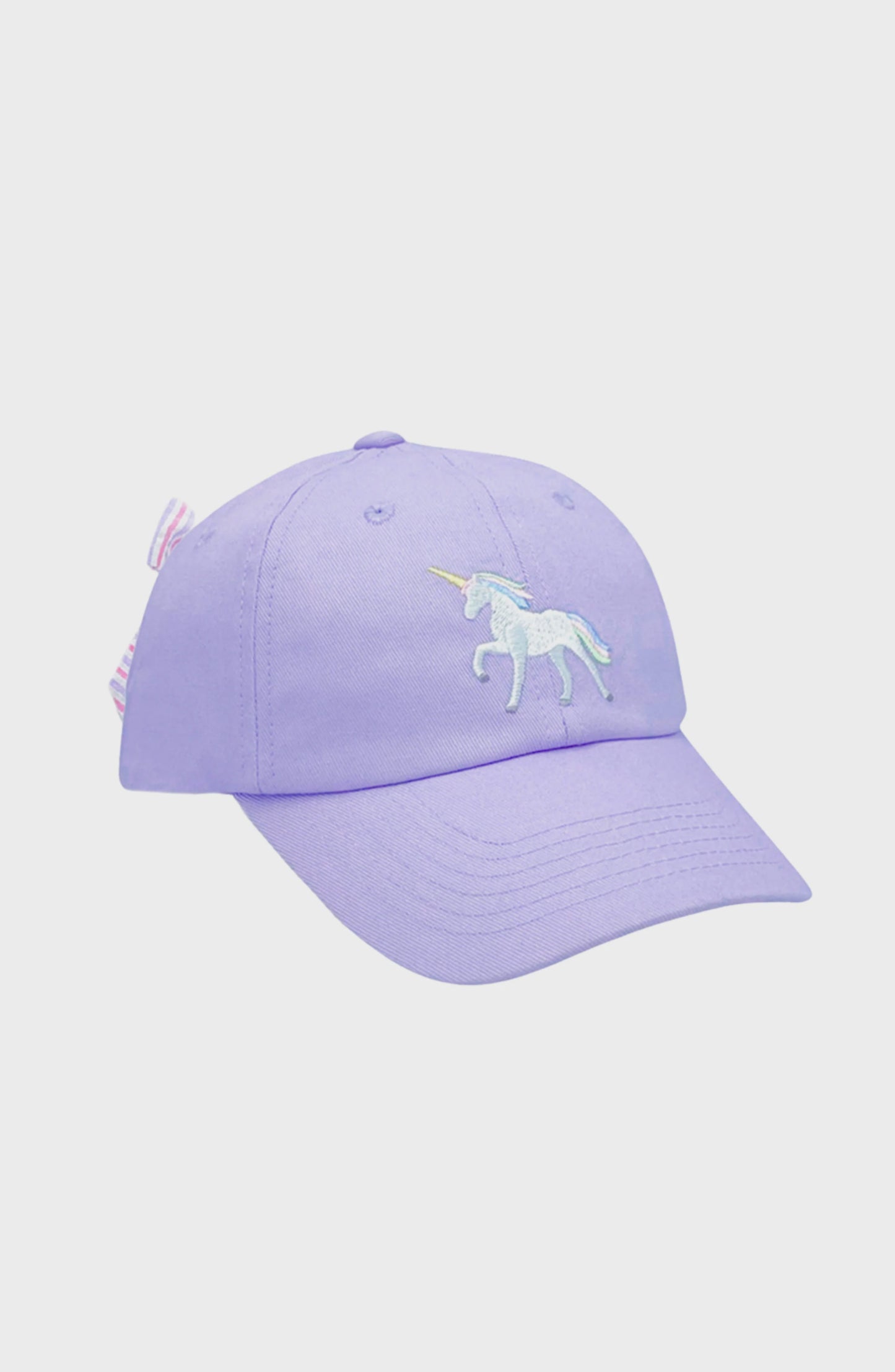Rainbow Unicorn Bow Baseball Hat