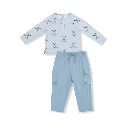 Raglan Top w/ Cargo Pant Set