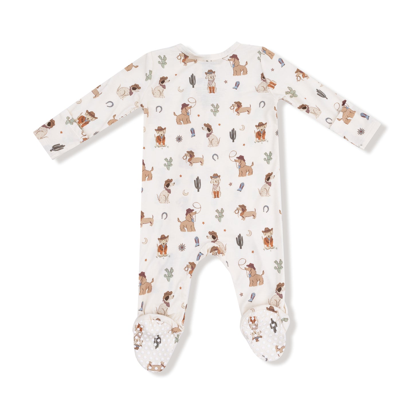 Cowboy Dogs - 2-Way Zipper Footie
