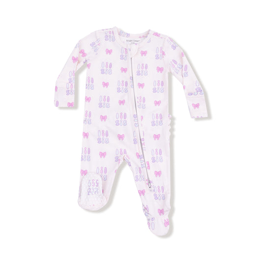 Lil' Sis Ruffle - 2-Way Zipper Footie