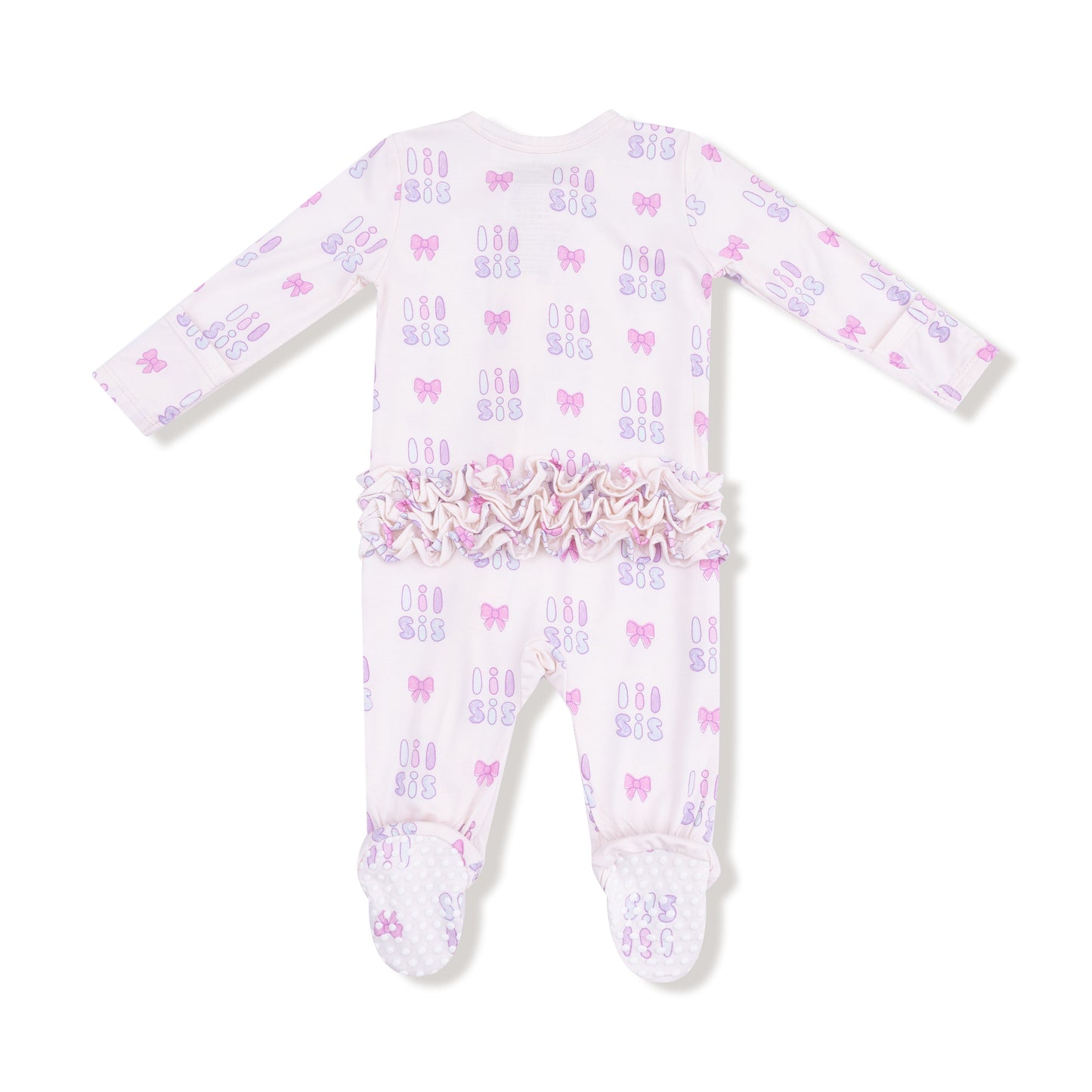 Lil' Sis Ruffle - 2-Way Zipper Footie