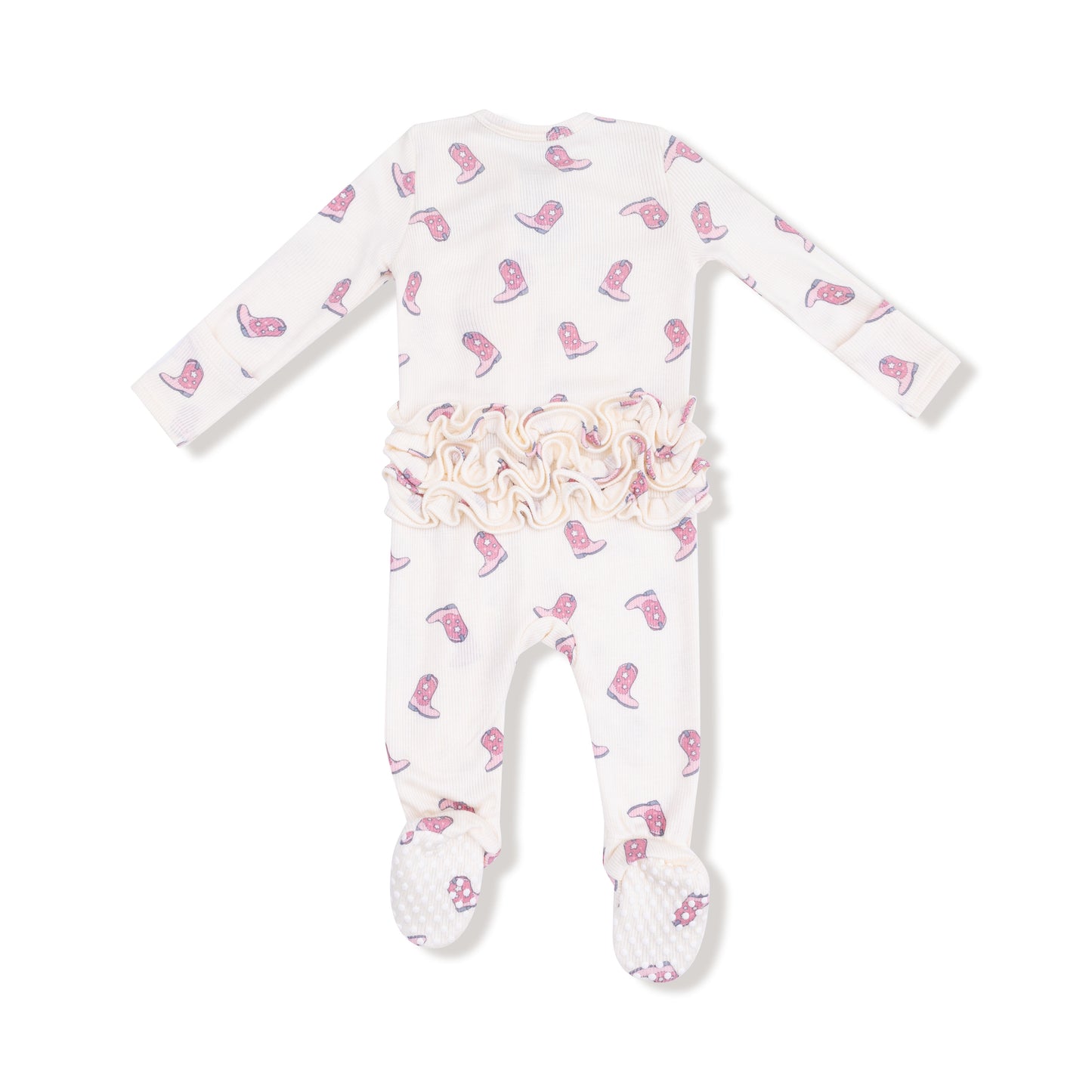 Petite Cowgirl Boots - 2-Way Zipper Footie